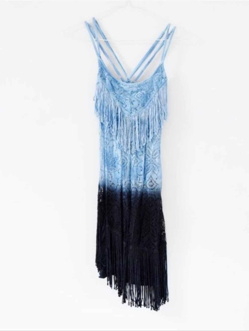 Free people Ombré “Shake It” Fringe Flapper Dress